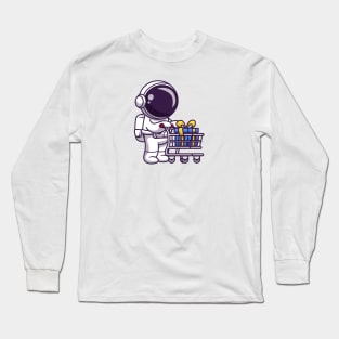 Cute Astronaut Push Trolley With Gift Long Sleeve T-Shirt